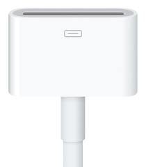 アップル純正Lightning - 30ピン変換ケーブル(20cm)【純正チップ使用】